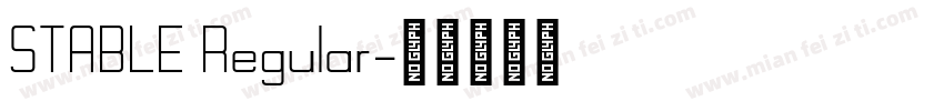STABLE Regular字体转换